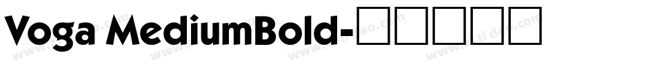 Voga MediumBold字体转换